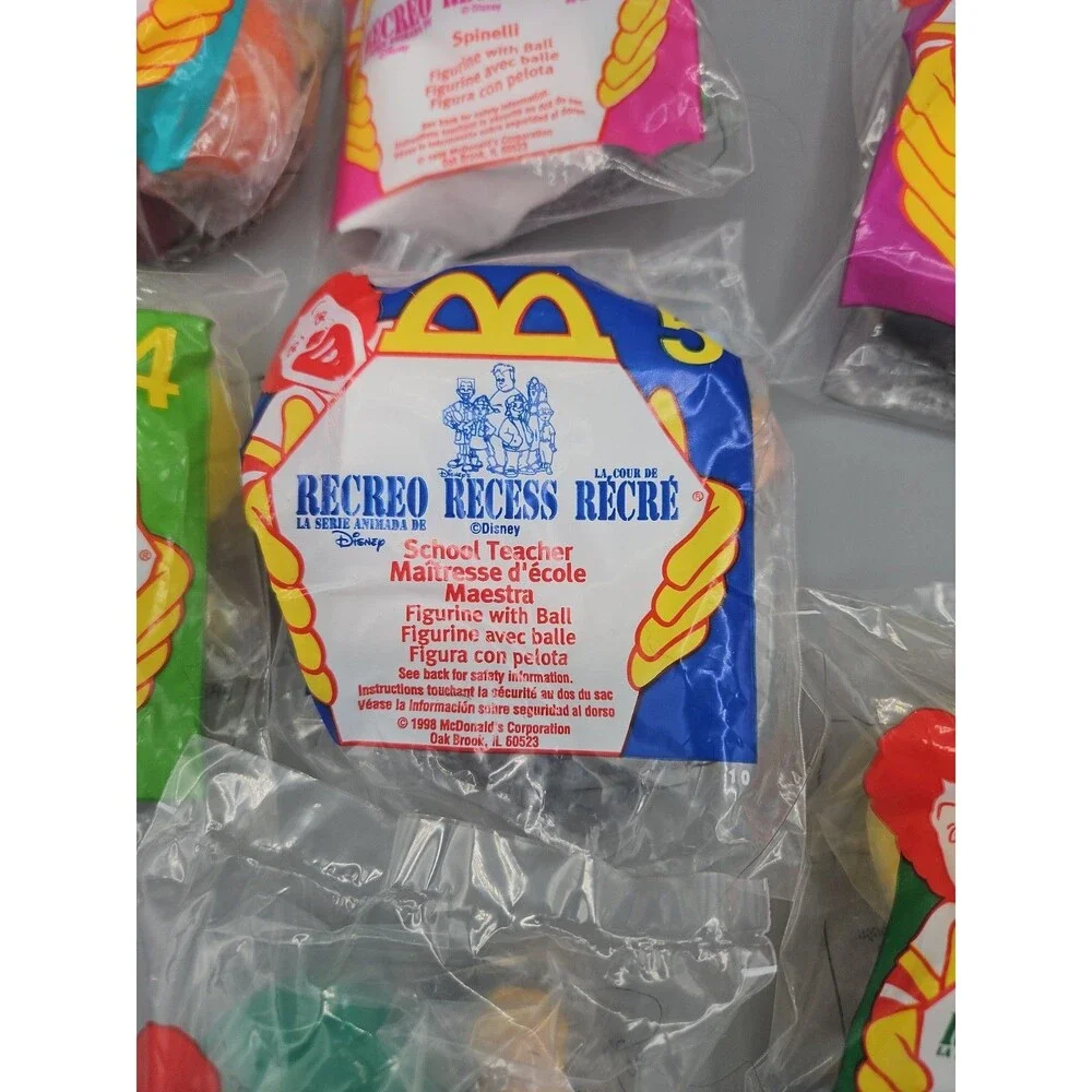 1998 McDonald's/Disney's Recess Happy Meal Toys- NEW- Lot of 7 1-7 1 2 3 4 5 6 7